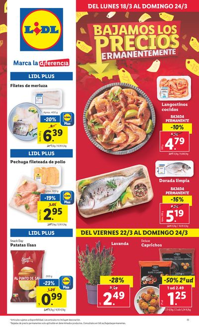 Ofertas de Hiper-Supermercados en San Sebastián de los Reyes | Bajamos los precios permanentemente de Lidl | 18/3/2024 - 24/3/2024