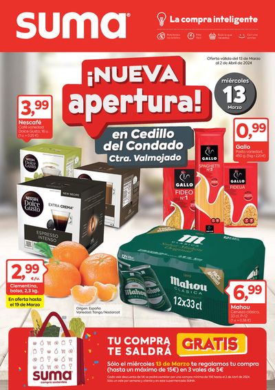 Catálogo Suma Supermercados en Móstoles | ¡Nueva apertura! | 13/3/2024 - 2/4/2024