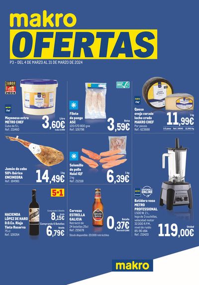 Catálogo Makro en Zaragoza | Makro Oferta - Bares & Restaurantes Cataluña | 4/3/2024 - 31/3/2024
