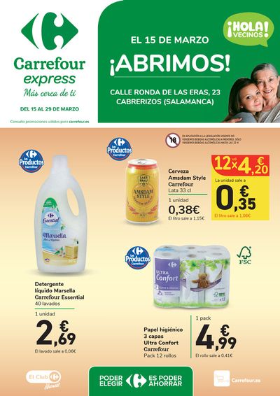 Catálogo Carrefour Express | ¡ABRIMOS! Calle Ronda de las Eras, 23 | 15/3/2024 - 29/3/2024