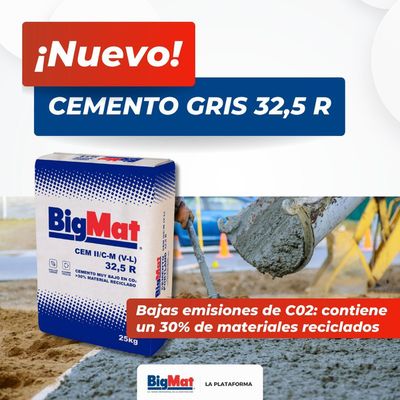 Catálogo Bigmat - La Plataforma en Sant Adrià de Besós | ¡Nuevo! Cemento gris 32,5R | 18/3/2024 - 31/3/2024