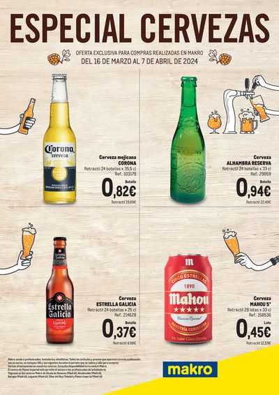 Catálogo Makro en Leganés | Especial Cervezas - Centro | 16/3/2024 - 7/4/2024
