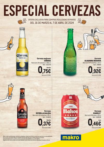Catálogo Makro en Erandio | Especial Cervezas - Norte 2 | 16/3/2024 - 7/4/2024