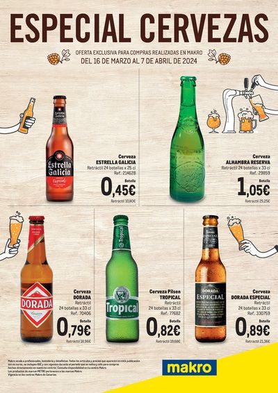 Catálogo Makro en Telde | Especial Cervezas - Canarias | 16/3/2024 - 7/4/2024