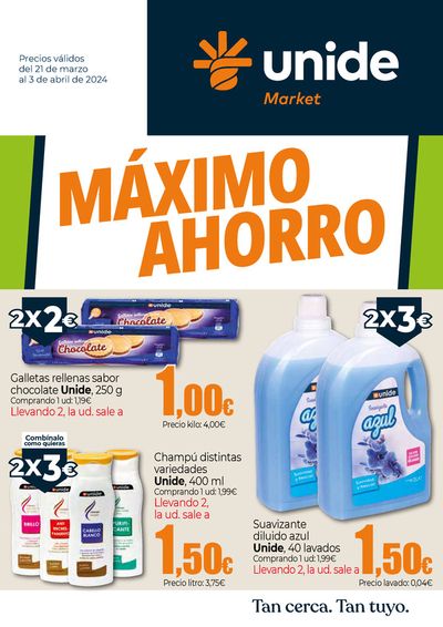 Catálogo Unide Market en Adeje | Máximo Ahorro Canarias | 21/3/2024 - 3/4/2024