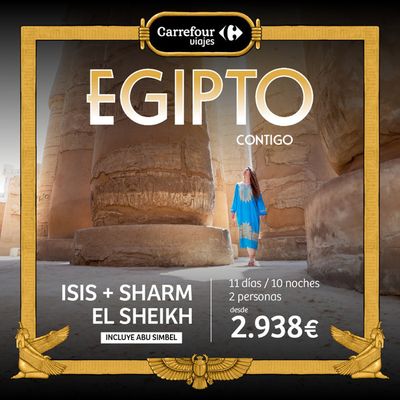 Catálogo Carrefour Viajes en L'Hospitalet de Llobregat | Egipto Isis + Sharm el Sheikh 2.938€  | 19/3/2024 - 31/3/2024