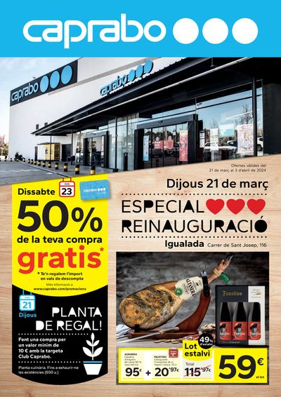 Catálogo Caprabo en Piera | Especial Reinaguració Igualada | 21/3/2024 - 3/4/2024