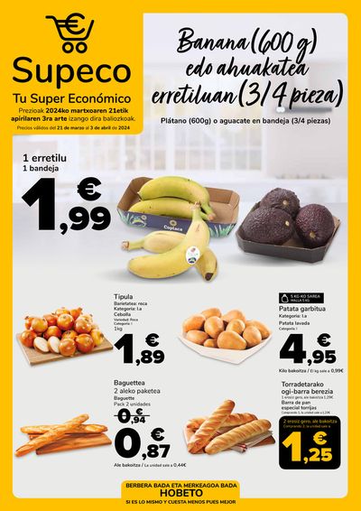 Ofertas de Hiper-Supermercados en Bilbao | Supeco, tu super económico de Supeco | 21/3/2024 - 3/4/2024