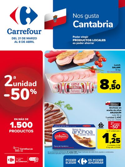 Ofertas de Hiper-Supermercados en Torrelavega | REGIONAL (Articulos locales de Alimentación, dulces, bebidas) de Carrefour | 21/3/2024 - 8/4/2024