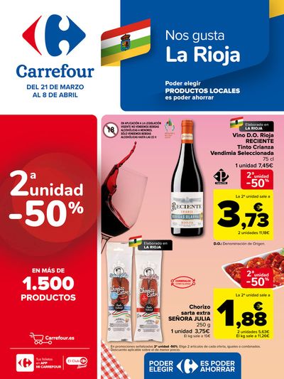 Ofertas de Hiper-Supermercados en Viana | REGIONAL (Articulos locales de Alimentación, dulces, bebidas) de Carrefour | 21/3/2024 - 8/4/2024