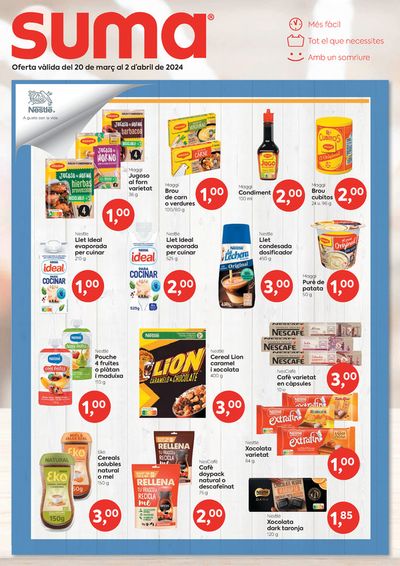 Catálogo Suma Supermercados en Sant Joan de les Abadesses | Oferta vàlida del 20 de març al 2 d’abril de 2024 | 20/3/2024 - 2/4/2024