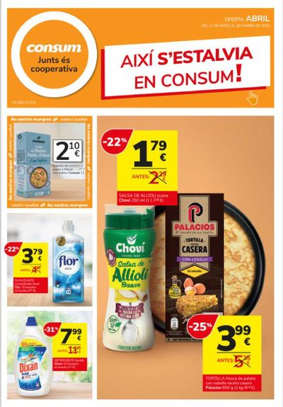 Catálogo Consum en Alfafar | AIXÍ S’ESTALVIA EN CONSUM! | 21/3/2024 - 10/4/2024