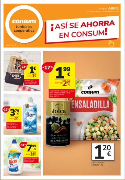 Catálogo Consum en Torres de Cotillas | ¡Así se ahorra en Consum! | 21/3/2024 - 10/4/2024