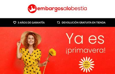 Ofertas de Hogar y Muebles en Torrevieja | Ya es ¡primavera! de Embargos a lo bestia | 21/3/2024 - 31/3/2024