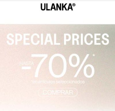 Ofertas de Ropa, Zapatos y Complementos en Albacete | Special prices! Hasta -70% de Ulanka | 21/3/2024 - 31/3/2024