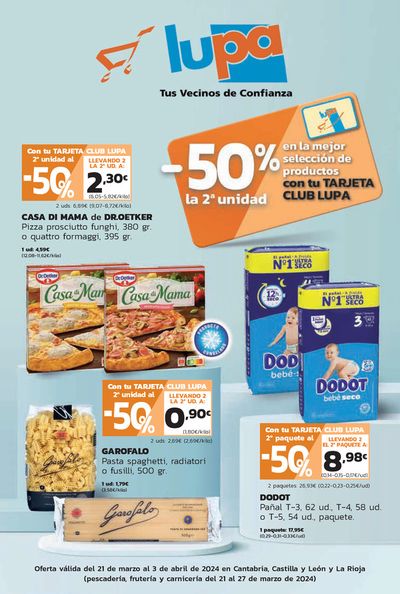 Ofertas de Hiper-Supermercados en Peñafiel | Oferta válida del 21 de marzo al 3 de abril de 2024 de Supermercados Lupa | 21/3/2024 - 3/4/2024