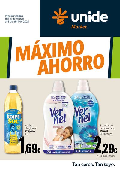 Catálogo Unide Market en Santa Pola | Máximo Ahorro | 21/3/2024 - 3/4/2024