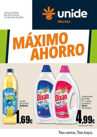 Catálogo Unide Market en Buitrago del Lozoya | Máximo Ahorro | 21/3/2024 - 3/4/2024