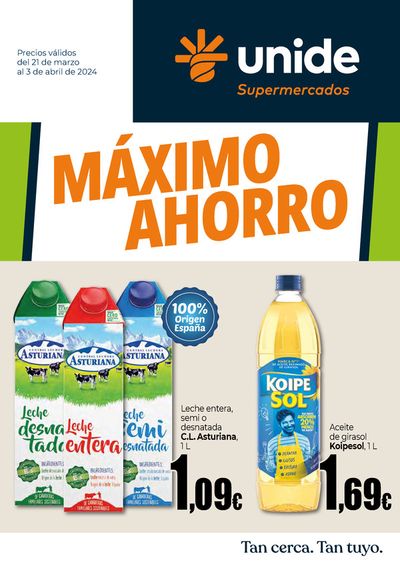 Ofertas de Hiper-Supermercados en Quintanar de la Orden | Máximo Ahorro de Unide Supermercados | 21/3/2024 - 3/4/2024