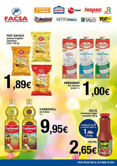 Catálogo Supermercats Jespac en Barcelona | Preus válids fins al 20 d'abril de 2024 | 21/3/2024 - 20/4/2024