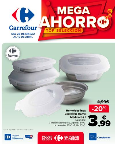 Ofertas de Hiper-Supermercados en Santa Brígida | MEGA AHORRO de Carrefour | 26/3/2024 - 10/4/2024