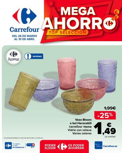 Ofertas de Hiper-Supermercados | MEGA AHORRO de Carrefour | 26/3/2024 - 10/4/2024