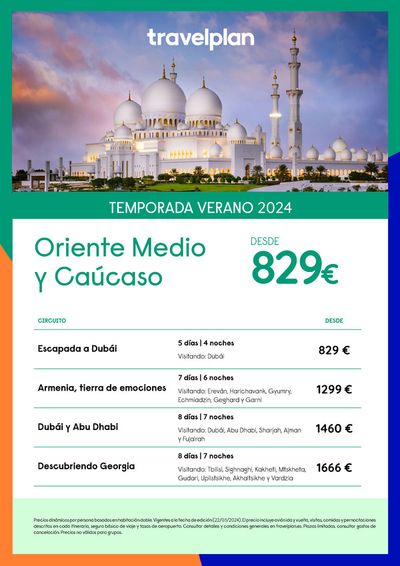 Ofertas de Viajes en Cuenca | Travelplan DUBAI Oriente Medio y Caúcaso de Travelplan | 25/3/2024 - 31/8/2024