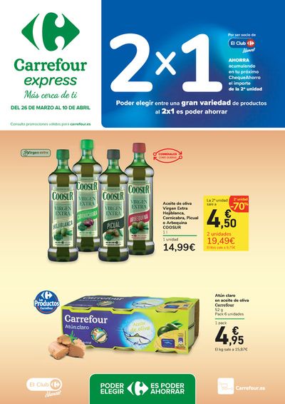 Catálogo Carrefour Express en Sarria | 2x1 | 26/3/2024 - 10/4/2024