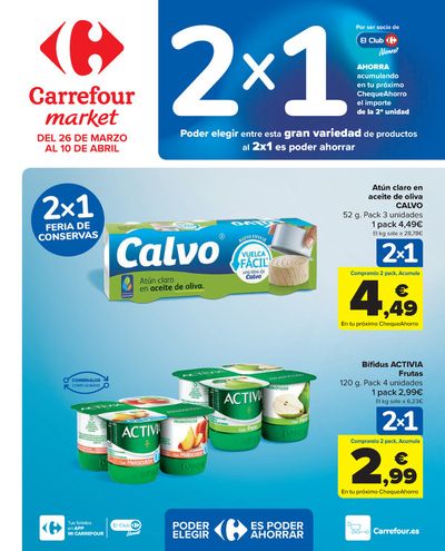 Catálogo Carrefour Market en Coslada | 3x2  | 26/3/2024 - 10/4/2024