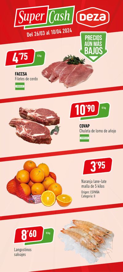 Catálogo Supermercados Deza en Córdoba | Del 26 de marzo al 10 de abril 2024 Super Chash | 26/3/2024 - 10/4/2024