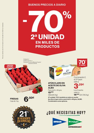 Catálogo El Corte Inglés en Las Palmas de Gran Canaria | Supermercado Canarias | 27/3/2024 - 10/4/2024