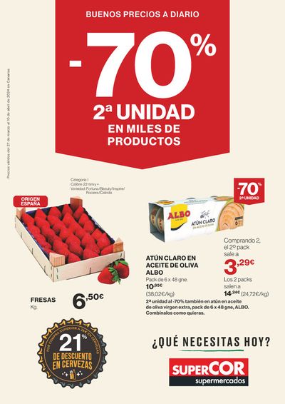 Catálogo Supercor | Ofertas quicenales para Canarias | 27/3/2024 - 10/4/2024
