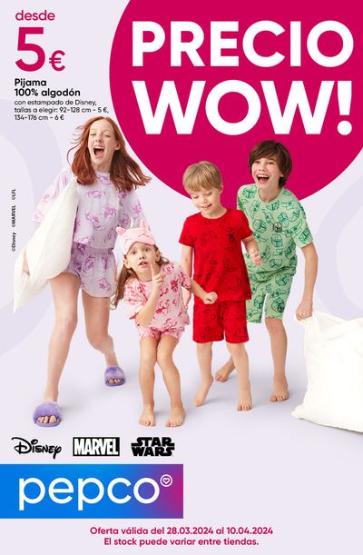 Catálogo Pepco | Pepco Pijamas Disney | 28/3/2024 - 10/4/2024