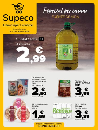 Ofertas de Hiper-Supermercados en Begues | Supeco, tu super económico de Supeco | 1/4/2024 - 24/4/2024