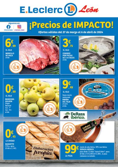 Catálogo E.Leclerc en León | ¡Precios de IMPACTO! | 27/3/2024 - 6/4/2024