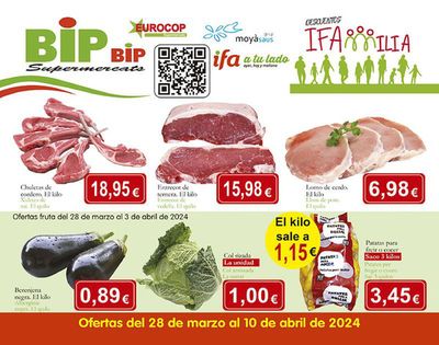 Catálogo Supermercados Bip Bip en Puigpunyent | Ofertas del 28 de marzo al 10 de abril de 2024 | 28/3/2024 - 10/4/2024