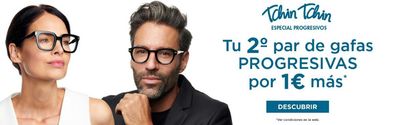 Ofertas de Salud y Ópticas en Ametlla del Vallés | Tu 2a par de gafas Progresivas por 1€ más de Alain Afflelou | 28/3/2024 - 4/4/2024