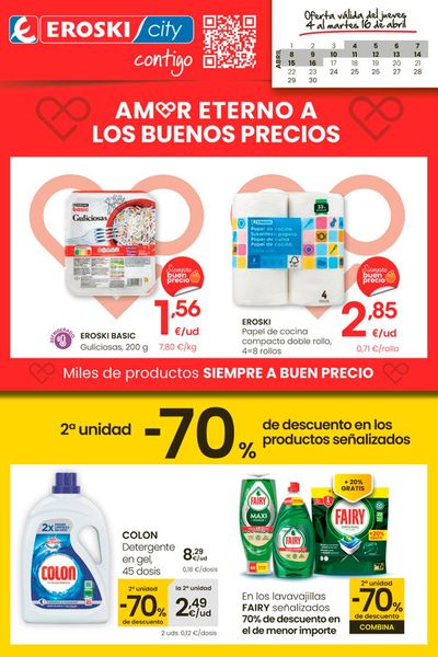 Ofertas de Hiper-Supermercados en Pobra do Caramiñal | Ofertas 1ª Quincena Abril Proxi Cast de Eroski | 4/4/2024 - 16/4/2024