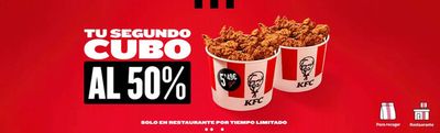 Catálogo KFC en carabanchel | Tu segundo Cubo al 50% | 29/3/2024 - 10/4/2024