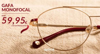 Ofertas de Salud y Ópticas en El Ejido | Gafa monofocal desde 59,95€ de Optimil | 29/3/2024 - 4/4/2024