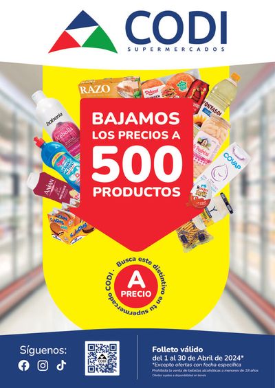Catálogo Supermercados Codi en Dos Hermanas | Catálogo Supermercados Codi | 2/4/2024 - 30/4/2024