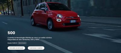 Catálogo Fiat en Sestao | 500. Desde 14,814€ | 2/4/2024 - 27/4/2024