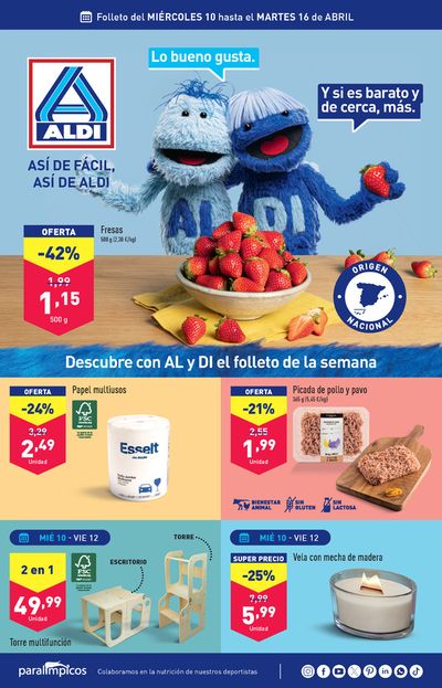 Catálogo ALDI en Málaga | Así de fácil, así de Aldi | 10/4/2024 - 16/4/2024
