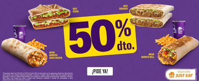 Ofertas de Restauración en Fuenlabrada | 50% dto. de Taco Bell | 3/4/2024 - 30/4/2024
