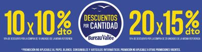Ofertas de Libros y Papelerías en Alboraya | 10x10% y 20x15% de Bureau Vallée | 3/4/2024 - 17/4/2024