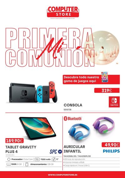 Catálogo Computer Store en Borja | Mi primera comunión | 4/4/2024 - 26/4/2024