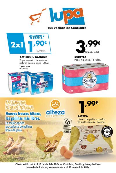 Catálogo Supermercados Lupa en Santa Marta de Tormes | FOLLETO QUINCENAL | 4/4/2024 - 17/4/2024