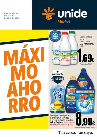 Catálogo Unide Market en Hervás | Máximo Ahorro | 4/4/2024 - 24/4/2024
