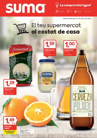 Catálogo Suma Supermercados en Llavorsí | Oferta vàlida del 3 al 16 d’abril de 2024 | 5/4/2024 - 16/4/2024