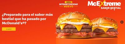 Catálogo McDonald's en Madrid | Nueva intense cheddar huevo | 5/4/2024 - 30/4/2024